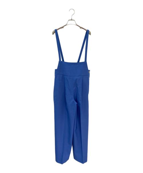 DRAWER（ドゥロワー）DRAWER (ドゥロワー) ウールシャンブレーサロペット ブルー サイズ:34の古着・服飾アイテム