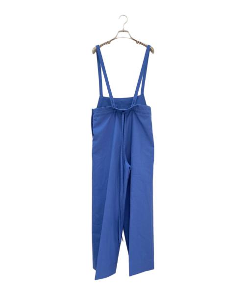 DRAWER（ドゥロワー）DRAWER (ドゥロワー) ウールシャンブレーサロペット ブルー サイズ:34の古着・服飾アイテム