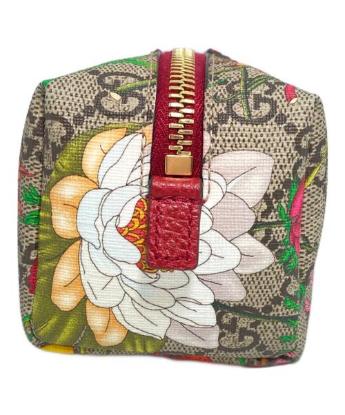 GUCCI（グッチ）GUCCI (グッチ) GGフローラ･ポーチ レッド サイズ:-の古着・服飾アイテム