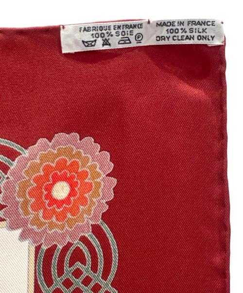 HERMES（エルメス）HERMES (エルメス) カレ90 DECOUPAGES デコパージュ レッド サイズ:90の古着・服飾アイテム