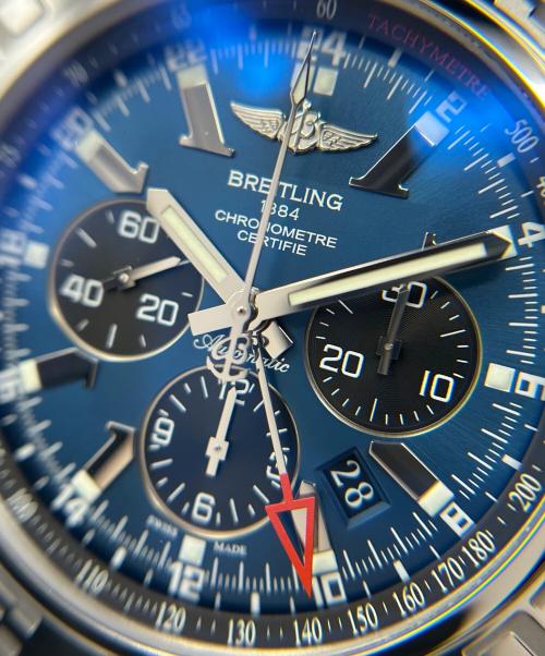 BREITLING（ブライトリング）BREITLING (ブライトリング) クロノマット GMT Ref.AB0410 48mm 青文字盤 サイズ:48.0mm/21.0cmの古着・服飾アイテム