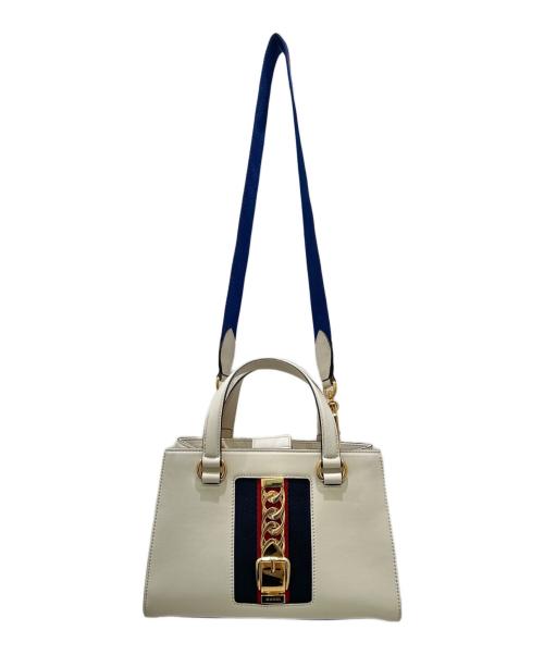 GUCCI（グッチ）GUCCI (グッチ) 2WAYショルダーバッグ アイボリーの古着・服飾アイテム