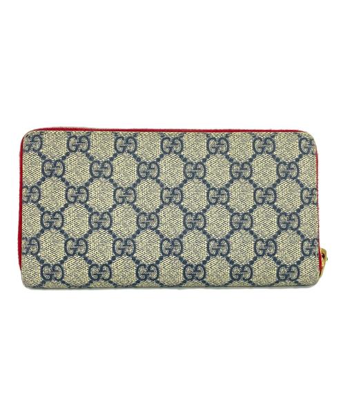 GUCCI（グッチ）GUCCI (グッチ) GG柄リボン長財布 レッド サイズ:-の古着・服飾アイテム
