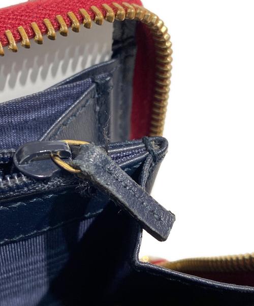 GUCCI（グッチ）GUCCI (グッチ) GG柄リボン長財布 レッド サイズ:-の古着・服飾アイテム