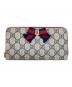GUCCI（グッチ）の古着「GG柄リボン長財布」｜レッド