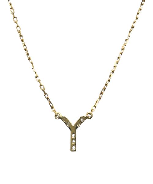 AHKAH（アーカー）AHKAH (アーカー) イニシャル ダイヤモンド ネックレス ｢Y｣の古着・服飾アイテム