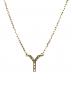 AHKAH (アーカー) イニシャル ダイヤモンド ネックレス ｢Y｣：30000円