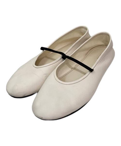 THE ROW（ザ ロウ）THE ROW (ザ ロウ) スリッパレザーシューズ アイボリー サイズ:37の古着・服飾アイテム