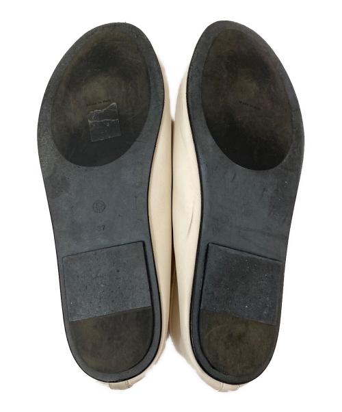 THE ROW（ザ ロウ）THE ROW (ザ ロウ) スリッパレザーシューズ アイボリー サイズ:37の古着・服飾アイテム