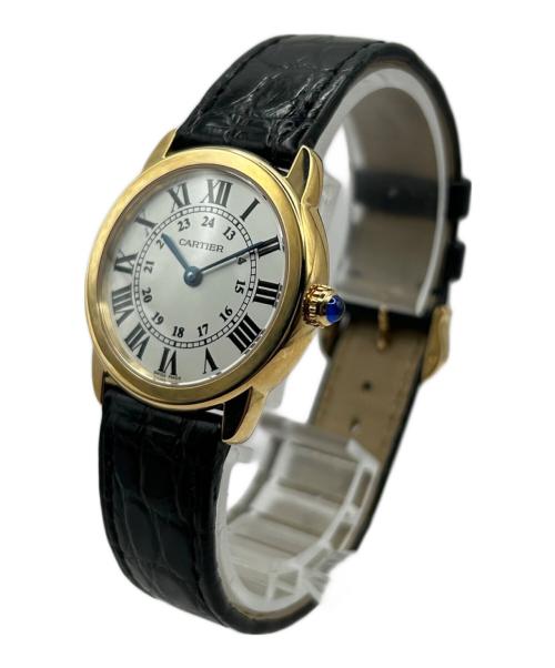 Cartier（カルティエ）Cartier (カルティエ) Ronde Solo de Cartier SM ロンドソロ ドゥ カルティエ Ref.W6700355 K18YG 29mm サイズ:29.0mm/SMの古着・服飾アイテム