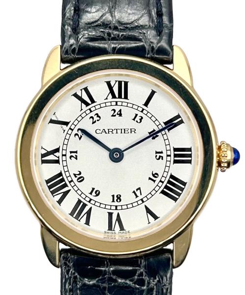 Cartier（カルティエ）Cartier (カルティエ) Ronde Solo de Cartier SM ロンドソロ ドゥ カルティエ Ref.W6700355 K18YG 白文字盤 サイズ:29.0mm/SMの古着・服飾アイテム