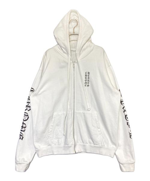 CHROME HEARTS（クロムハーツ）CHROME HEARTS (クロムハーツ) DAGGER ZIP HOODED ホワイト サイズ:Mの古着・服飾アイテム