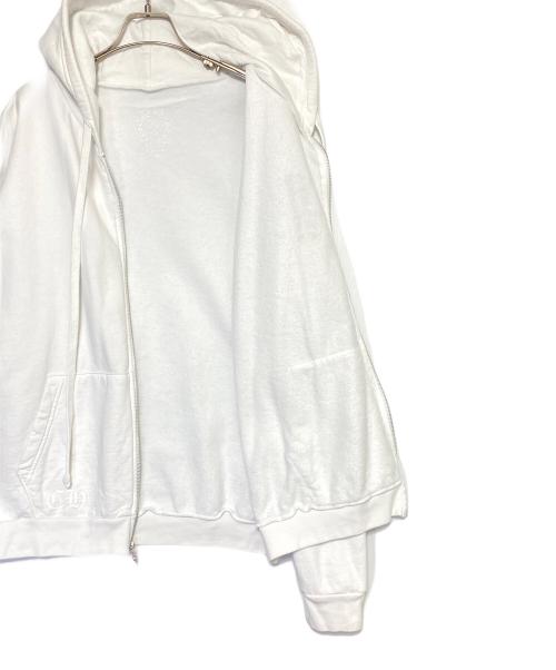 CHROME HEARTS（クロムハーツ）CHROME HEARTS (クロムハーツ) DAGGER ZIP HOODED ホワイト サイズ:Mの古着・服飾アイテム