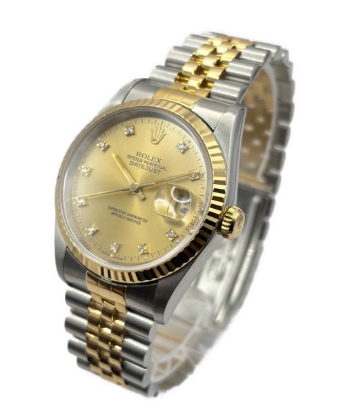 ROLEX（ロレックス）ROLEX (ロレックス) Datejust 36/	デイトジャスト 36mm Ref.16233 シャンパンゴールド文字盤 シャンパンゴールド サイズ:36.0mm/22コマ/19.0cmの古着・服飾アイテム