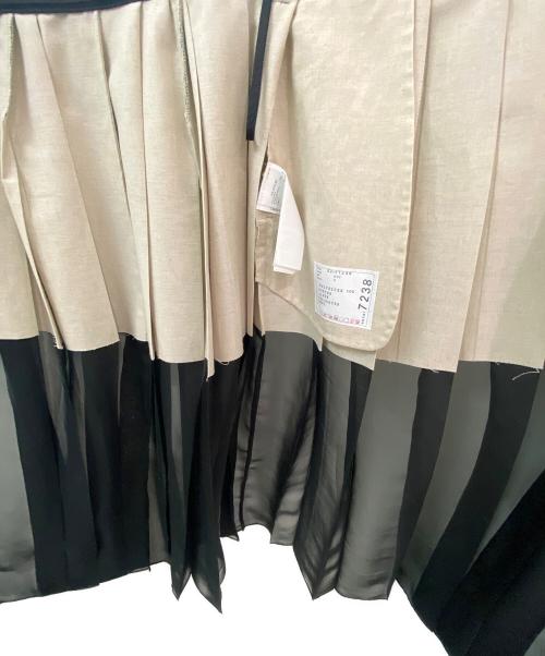 sacai（サカイ）sacai (サカイ) ロングプリーツスカート ブラックの古着・服飾アイテム
