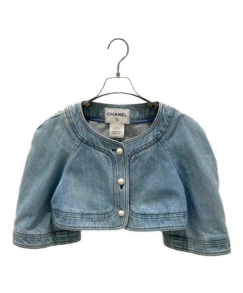 CHANEL（シャネル）CHANEL (シャネル) デニムジャケット インディゴ サイズ:34の古着・服飾アイテム