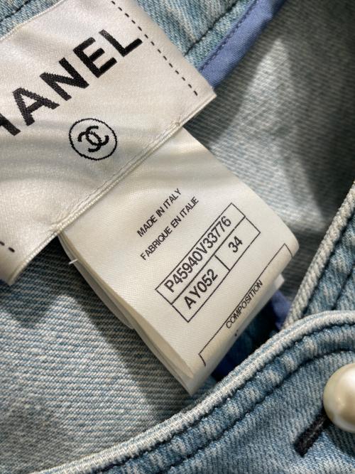 CHANEL（シャネル）CHANEL (シャネル) デニムジャケット インディゴ サイズ:34の古着・服飾アイテム