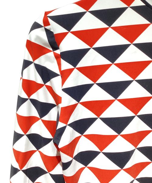 PRADA（プラダ）PRADA (プラダ) ストレッチカットソー レッド サイズ:38の古着・服飾アイテム