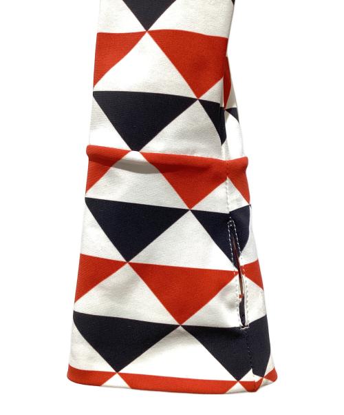 PRADA（プラダ）PRADA (プラダ) ストレッチカットソー レッド サイズ:38の古着・服飾アイテム