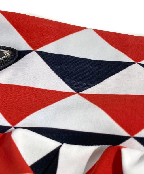 PRADA（プラダ）PRADA (プラダ) ストレッチカットソー レッド サイズ:38の古着・服飾アイテム