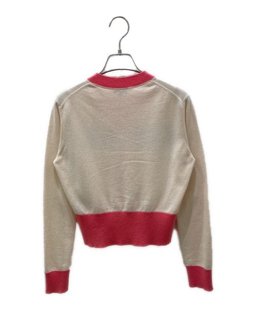 CHANEL（シャネル）CHANEL (シャネル) カシミヤロゴカーディガン ホワイト サイズ:34の古着・服飾アイテム