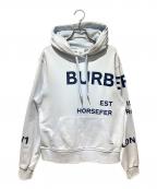 BURBERRYバーバリー）の古着「ホースフェリーパーカー」｜スカイブルー