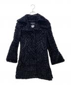 CHANELシャネル）の古着「P46 ウールナイロンコート」｜ブラック