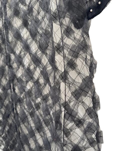 CHANEL（シャネル）CHANEL (シャネル) パールモチーフレースワンピース ブラック サイズ:34の古着・服飾アイテム