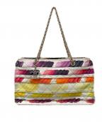 CHANELシャネル）の古着「チェーンショルダーバッグ」｜マルチカラー