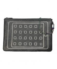 LOUIS VUITTON×FRAGMENT DESIGN（ルイ ヴィトン×フラグメントデザイン）の古着「フラグメント モノグラムエクリプス ipad ケース」｜ブラック