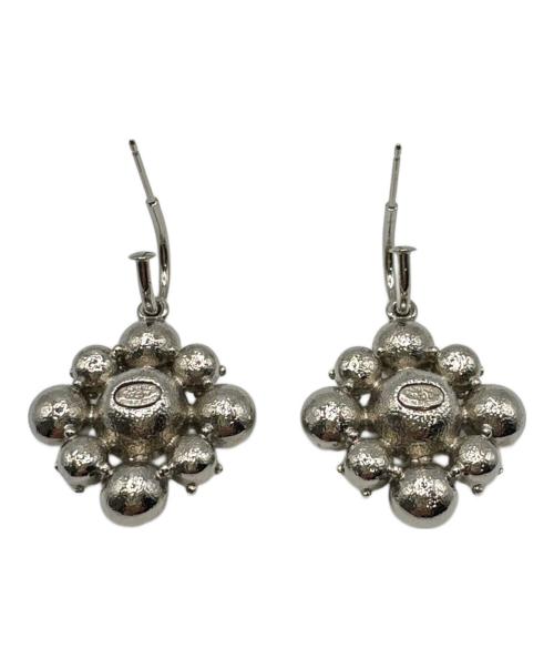 CHANEL（シャネル）CHANEL (シャネル) ラインストーンココマークフープピアスの古着・服飾アイテム