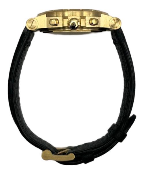 BVLGARI（ブルガリ）BVLGARI (ブルガリ) Diagono Automatic Chronograph ディアゴノ クロノグラフ Ref.CH35G 36mm K18YG 黒文字盤 サイズ:36.0mmの古着・服飾アイテム