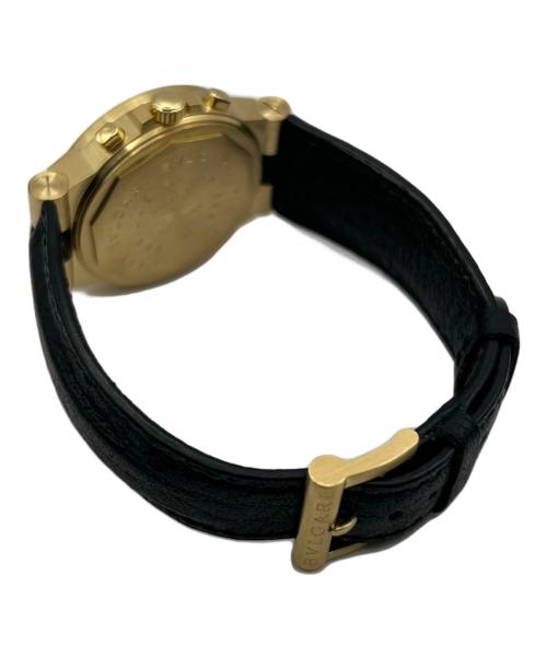BVLGARI（ブルガリ）BVLGARI (ブルガリ) Diagono Automatic Chronograph ディアゴノ クロノグラフ Ref.CH35G 36mm K18YG 黒文字盤 サイズ:36.0mmの古着・服飾アイテム