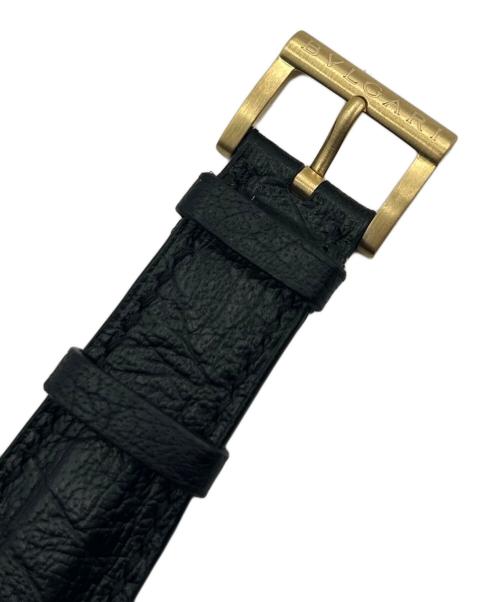 BVLGARI（ブルガリ）BVLGARI (ブルガリ) Diagono Automatic Chronograph ディアゴノ クロノグラフ Ref.CH35G 36mm K18YG 黒文字盤 サイズ:36.0mmの古着・服飾アイテム