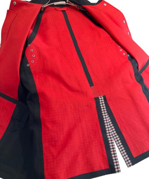 CELINE（セリーヌ）CELINE (セリーヌ) チェックショートコート レッド サイズ:34の古着・服飾アイテム