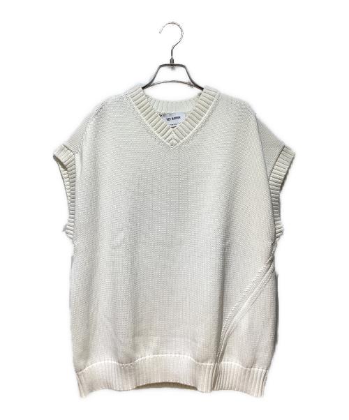 Hed Mayner（ヘド メイナー）Hed Mayner (ヘド メイナー) GILET STONE WASHED(ジレストーンウォッシュド) ホワイト サイズ:Sの古着・服飾アイテム