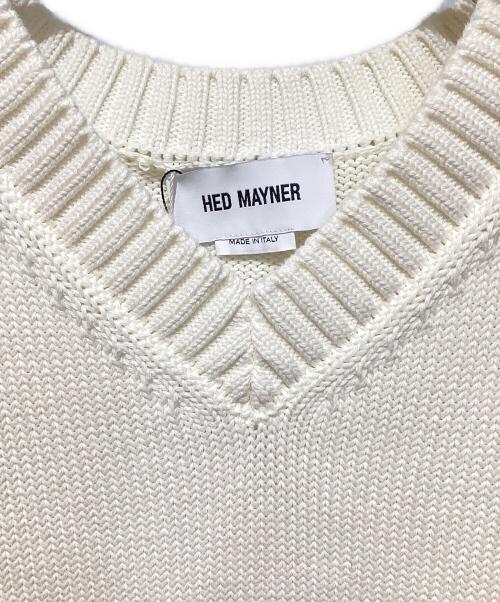 Hed Mayner（ヘド メイナー）Hed Mayner (ヘド メイナー) GILET STONE WASHED(ジレストーンウォッシュド) ホワイト サイズ:Sの古着・服飾アイテム