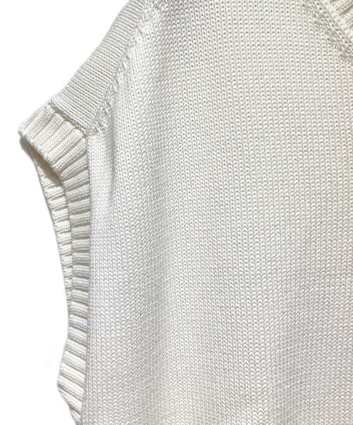 Hed Mayner（ヘド メイナー）Hed Mayner (ヘド メイナー) GILET STONE WASHED(ジレストーンウォッシュド) ホワイト サイズ:Sの古着・服飾アイテム