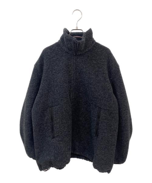 CLANE（クラネ）CLANE (クラネ) スライバーハーフジップトップス チャコールグレー サイズ:Fの古着・服飾アイテム