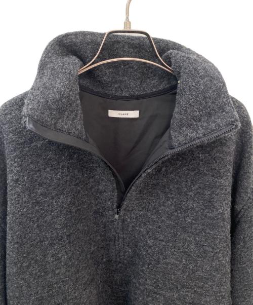 CLANE（クラネ）CLANE (クラネ) スライバーハーフジップトップス チャコールグレー サイズ:Fの古着・服飾アイテム