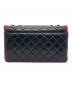 CHANEL (シャネル) 2008クルーズクラシックフラップショルダーバッグ ブラック×ピンク サイズ:35：490000円