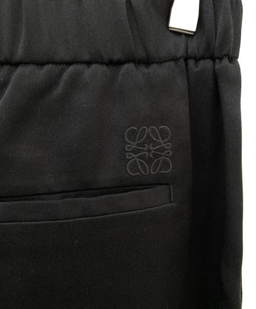 LOEWE（ロエベ）LOEWE (ロエベ) アナグラムシルクサテンパンツ ブラック サイズ:Lの古着・服飾アイテム