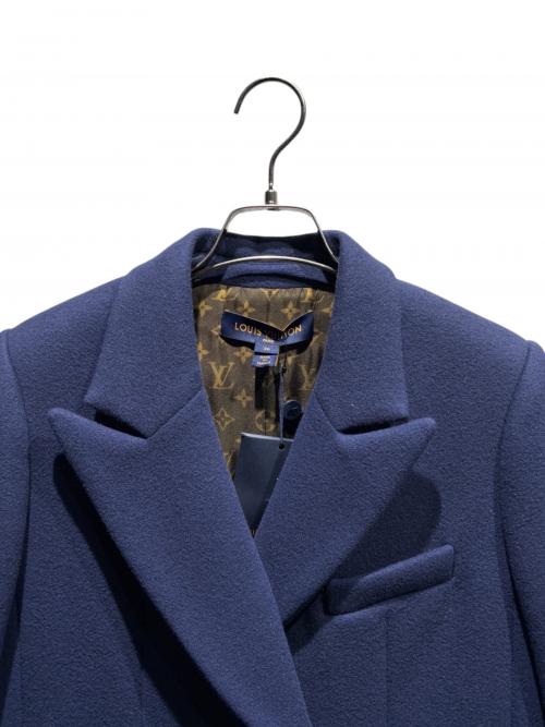 LOUIS VUITTON（ルイ ヴィトン）LOUIS VUITTON (ルイ ヴィトン) ダブルブレステッドカシミヤコート ネイビー サイズ:36の古着・服飾アイテム