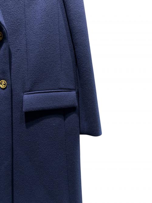LOUIS VUITTON（ルイ ヴィトン）LOUIS VUITTON (ルイ ヴィトン) ダブルブレステッドカシミヤコート ネイビー サイズ:36の古着・服飾アイテム
