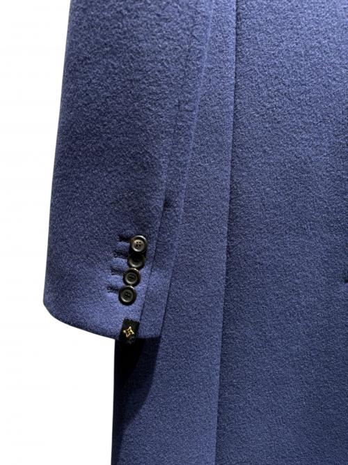 LOUIS VUITTON（ルイ ヴィトン）LOUIS VUITTON (ルイ ヴィトン) ダブルブレステッドカシミヤコート ネイビー サイズ:36の古着・服飾アイテム