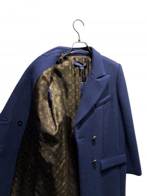 LOUIS VUITTON（ルイ ヴィトン）LOUIS VUITTON (ルイ ヴィトン) ダブルブレステッドカシミヤコート ネイビー サイズ:36の古着・服飾アイテム