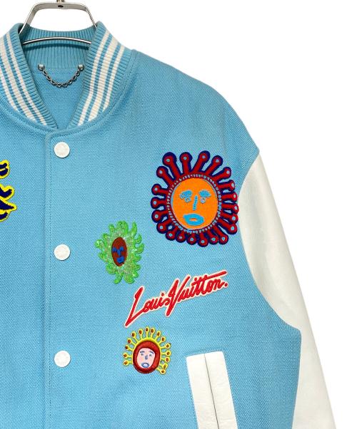 LOUIS VUITTON（ルイ ヴィトン）LOUIS VUITTON (ルイ ヴィトン) 草間弥生 スタジャン スカイブルー サイズ:46の古着・服飾アイテム