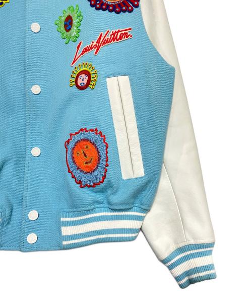 LOUIS VUITTON（ルイ ヴィトン）LOUIS VUITTON (ルイ ヴィトン) 草間弥生 スタジャン スカイブルー サイズ:46の古着・服飾アイテム