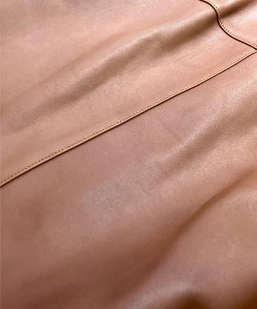 LOEWE（ロエベ）LOEWE (ロエベ) レザーフーデッドジャケット アースブラウン サイズ:48の古着・服飾アイテム