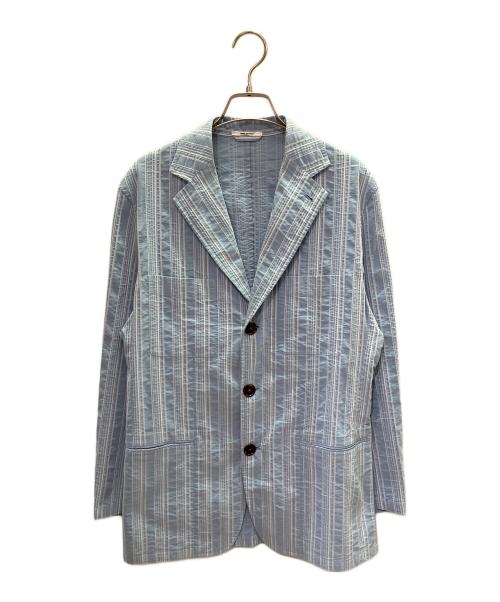 HERMES（エルメス）HERMES (エルメス) コットンテーラードジャケット スカイブルー サイズ:46の古着・服飾アイテム